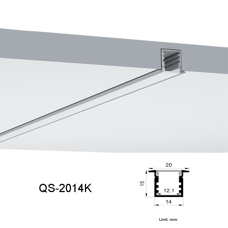 Mini Recessed LED Aluminum Square Channel For 12mm LED Light Strip Mini Recessed LED Aluminum Square Channel For 12mm LED Light Strip